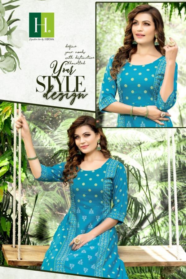 Hirwa Sajana Rayon Slub Exclusive Designer Kurti Collection